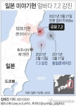 日미야기현 앞바다서 7.2 지진…도호쿠서 35일만에 또 강진(종합2보)