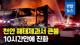 [영상] 천안 해태제과 공장 큰 불…10시간만에 진화