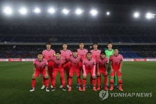 선전 다짐하는 축구 대표팀