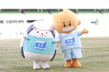 대구FC 마스코트 빅토·리카, 2021 대구국제마라톤대회 참가