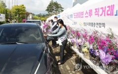 화훼 드라이브스루 직거래 장터
