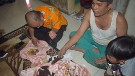 뱀굴인줄 알았더니…인니 주민, 배수로 파다 석굴무덤 발견