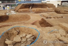 고성 송학리 고분군 7호분 발굴 현장