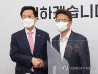 국민의힘 김기현 당 대표 권한대행 예방한 청와대 정무수석