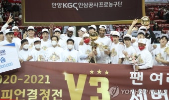 PO-챔프전 전승, 안양KGC '완벽한' 우승