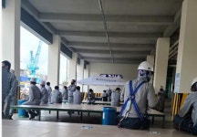 외국인 근로자 코로나 확진 현대삼호중 비상