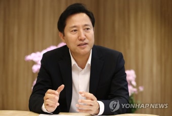 연합뉴스와 만난 오세훈 서울시장