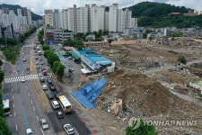 학동 붕괴 사고 현장