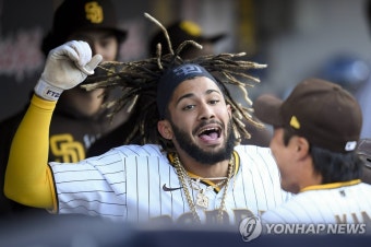 '이러니 김하성이 백업' 타티스 주니어, 3연타석 홈런 대폭발
