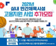 국민체육진흥공단, 실내민간체육시설 고용지원 대상 추가모집