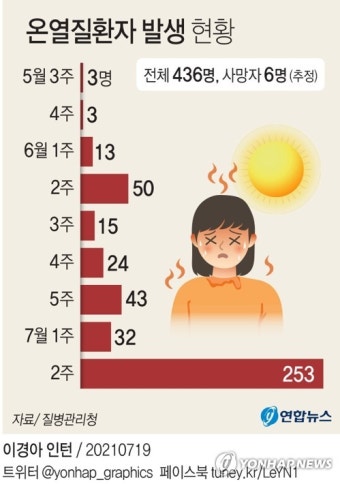 폭염 지속으로 온열 질환자 급증, 응급실 방문 3100명 돌파 여파