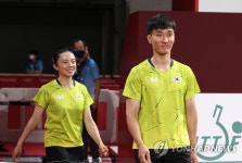 [올림픽] 이상수ㆍ전지희, 설레는 도쿄올림픽 입장