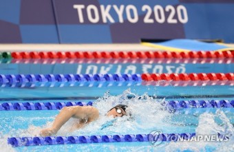 -올림픽- 황선우, 자유형 100ｍ 한국신기록…전체 6위로 준결승 진출