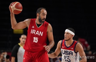 -올림픽- 미국 남자농구, 이란에 54점 차 대승
