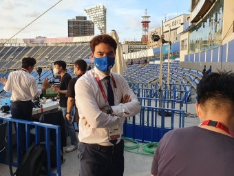 [올림픽] 인터뷰 하는 박찬호 KBS 해설위원