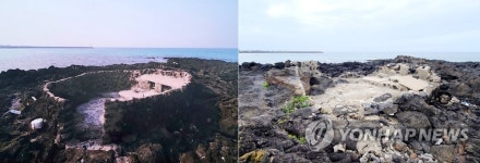 태풍에 무너진 갯것할망당