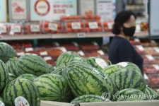 크게 오른 수박 가격