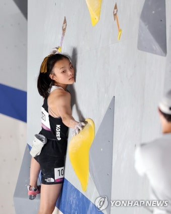 -올림픽- 막판 역전 노렸지만…서채현, 스포츠클라이밍 8위