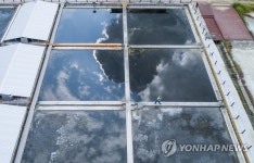 하늘과 맞닿은 소금밭