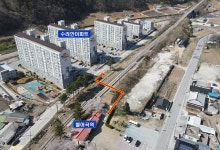 정선 남면 별어곡역 옆 철도 횡단 지하보도 설치