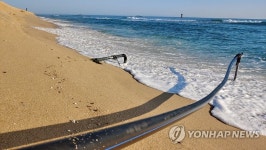 사라지는 동해안 백사장…노출된 해수 유입관