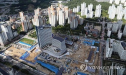 막바지 공사 진행 중인 경기도청 신청사