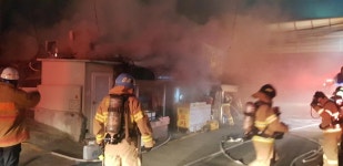 부산 수영구 재래시장서 불…식당 4곳 피해