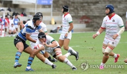 투지 넘치는 럭비경기