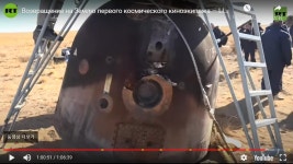 [월드&포토] 우주서 돌아온 러 감독과 배우…우주정거장서 첫 영화 촬영