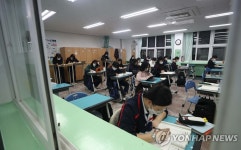 수능 D-30, 마산성지여고 야간자율학습