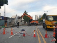 광주 수창초교 육교 철거 마무리 단계…22일 0시부터 통행재개