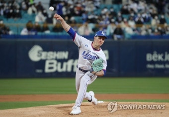 역투하는 삼성 뷰캐넌