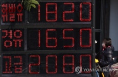 휘발윳값 유류세 인하분은 아직
