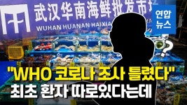 [영상] 코로나19 최초 환자는 中 우한 수산시장 노점상