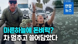 [영상] 하늘에서 현금이 비처럼?…미국 고속도로에 돈벼락 소동