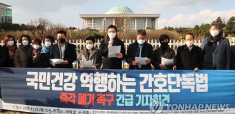 '간호법 제정 국회심의 반대한다!'