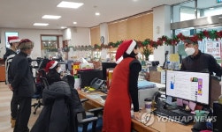 철원 김화읍사무소, 성탄 분위기 물씬