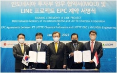 롯데건설·현대엔지니어링, 초대형 인니 라인프로젝트 수주 계약(종합)