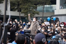 화성 방문해 연설하는 이재명 후보