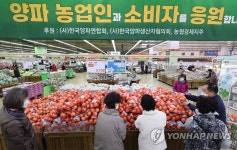 양파 소비촉진 특판행사 열린 하나로마트