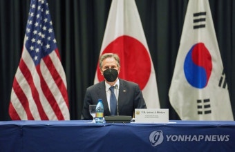 한미일 외교장관 3자회담 참석한 토니 블링컨 장관