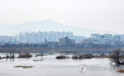 다소 뿌연 춘천 도심