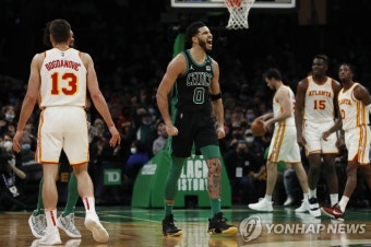 '테이텀 38득점' NBA 보스턴, 애틀랜타 꺾고 8연승