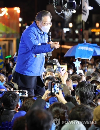 이재명 대선후보, 광주 집중유세