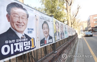 술 취해 대선후보 벽보 훼손한 70대 선거법 위반 입건