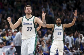 NBA 댈러스, 골든스테이트 잡고 3연승…살 뺀 돈치치 41점 폭발