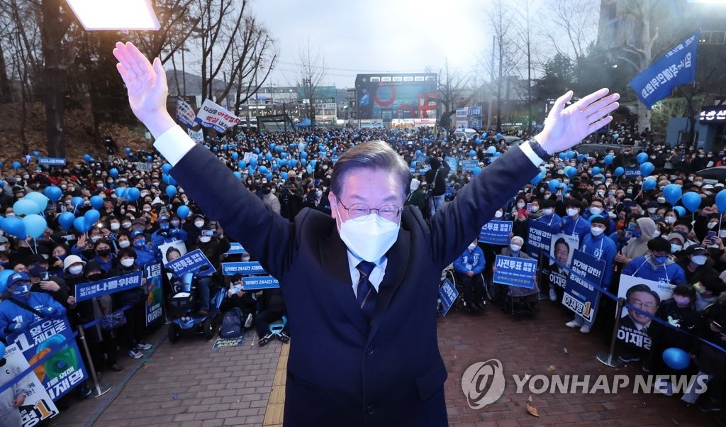 이재명 후보 김 후보의 당선은 곧 상왕 윤석열의 귀환 발언에 논란[100자]