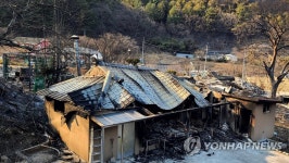 산불로 초토화된 동해 만우마을