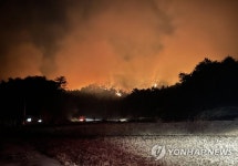 봉화산불 방어선 구축