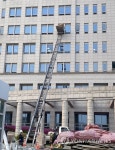 리모델링 장비 반입되는 국방부 청사